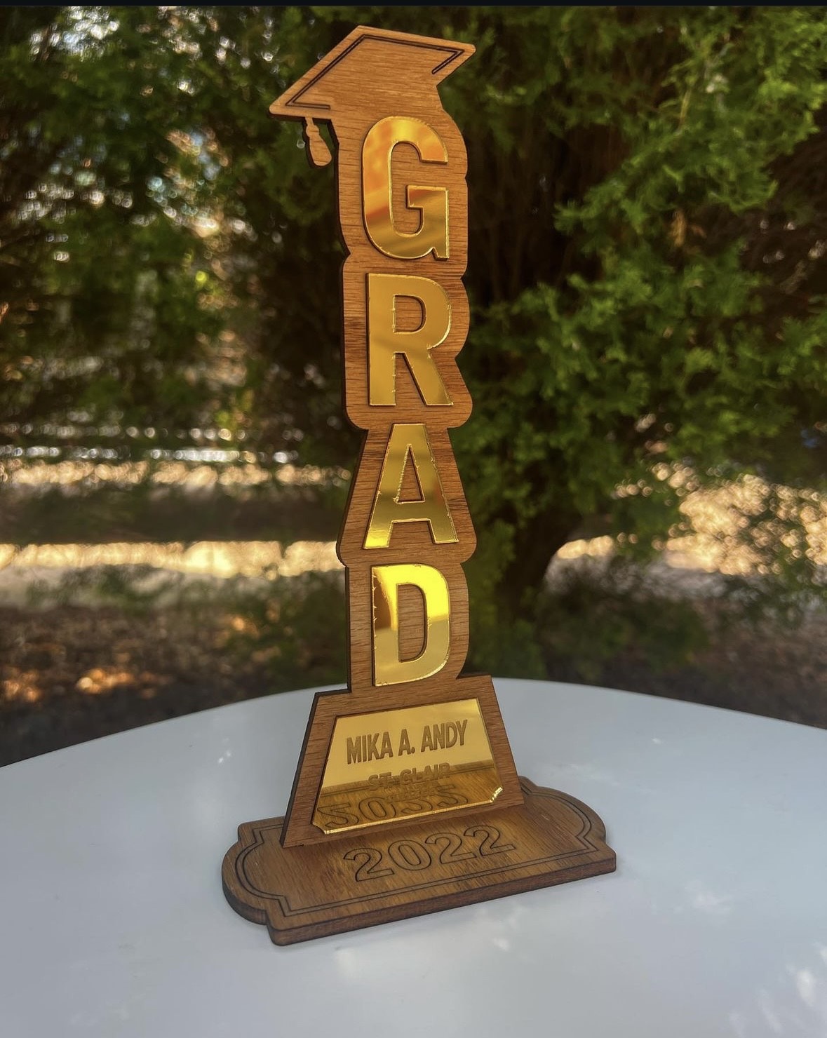 Customized Graduation trophy