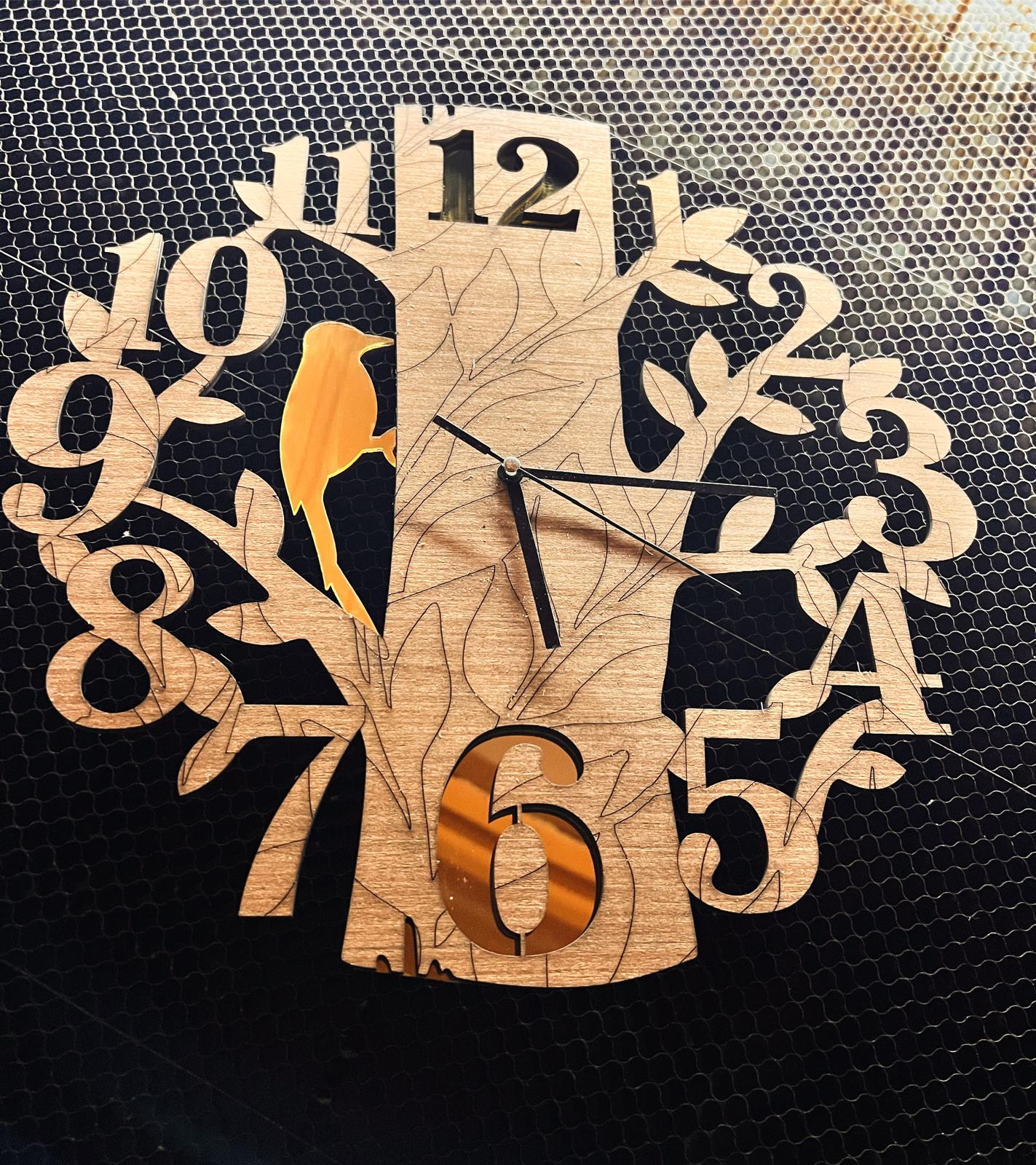golden bird clock